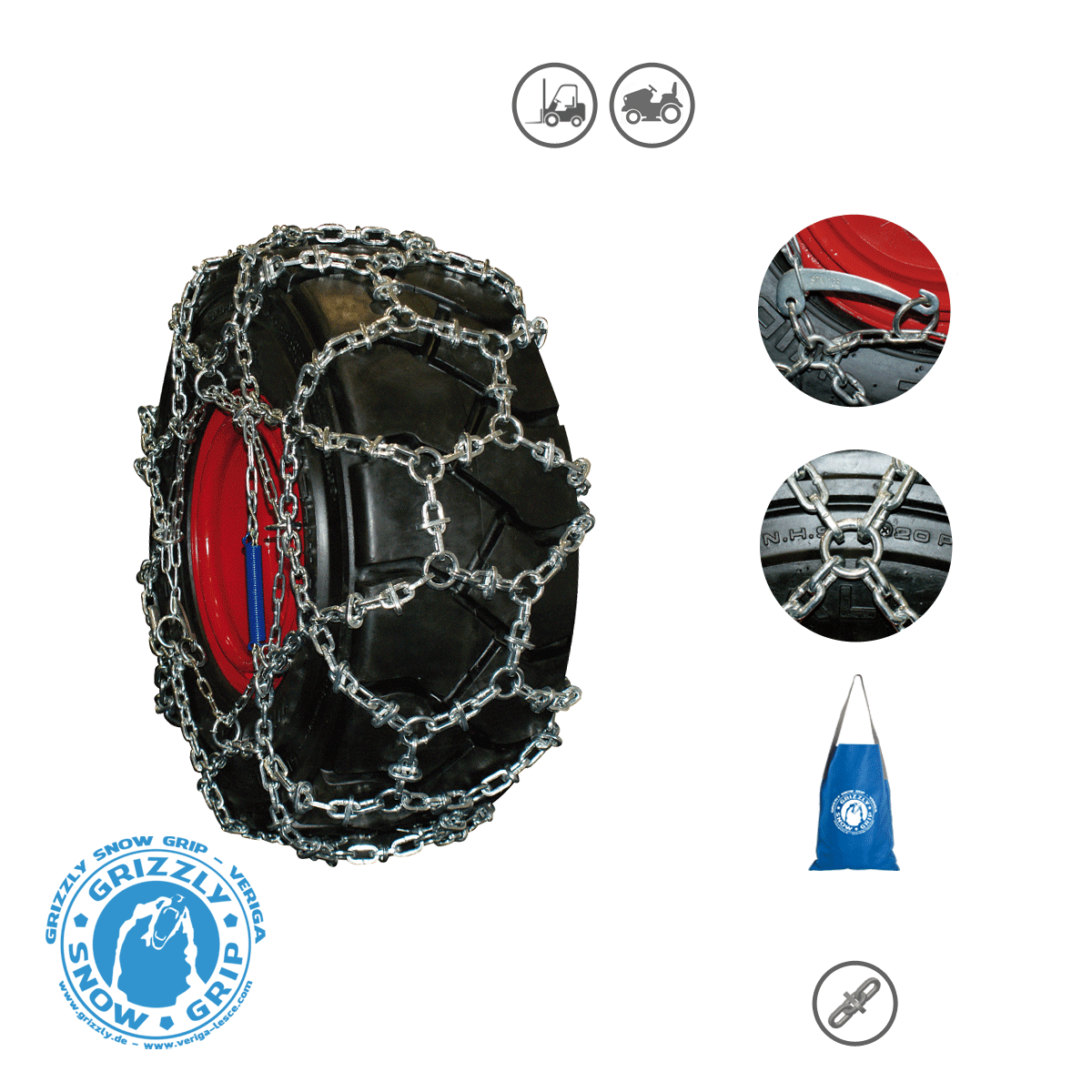 315/70 R15 | 15 Zoll Felge | ATV, Stapler, Kleintraktoren, Schneefräsen ...